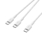 Belkin CAC004FQ1.5MWH USB cable USB 2.0 59.1" (1.5 m) USB C 2 x USB C 0.48 Gbit/s 140 W White