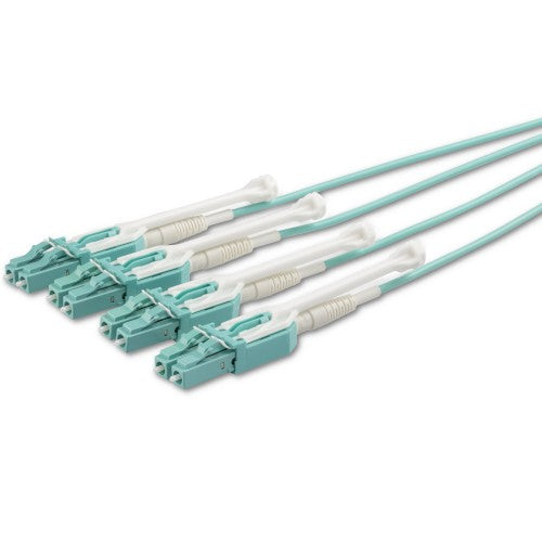 StarTech.com MPO8LCPL5M InfiniBand/fibre optic cable 196.9" (5 m) MPO/MTP 8x LC Aqua color