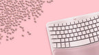Logitech Wave Keys keyboard Universal RF Wireless + Bluetooth QWERTY English Rose