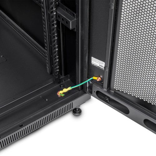 Rocstor Y10E067-B1 rack cabinet 42U Freestanding rack Black