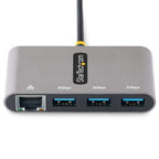 StarTech.com HB30C3A1GEA2 laptop dock/port replicator Wired USB 3.2 Gen 1 (3.1 Gen 1) Type-C Gray