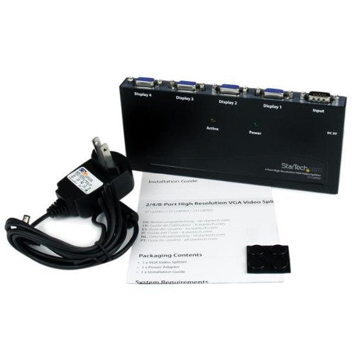 StarTech.com ST124PRO video splitter VGA 4x VGA - Buy IT Solutions