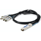 AddOn Networks ADD-Q28CIS28IN-P5M InfiniBand/fibre optic cable 196.9" (5 m) QSFP28 4x SFP28 Black