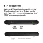 Belkin THUNDERBOLT 4 HUB 40000 Mbit/s Black, Gray