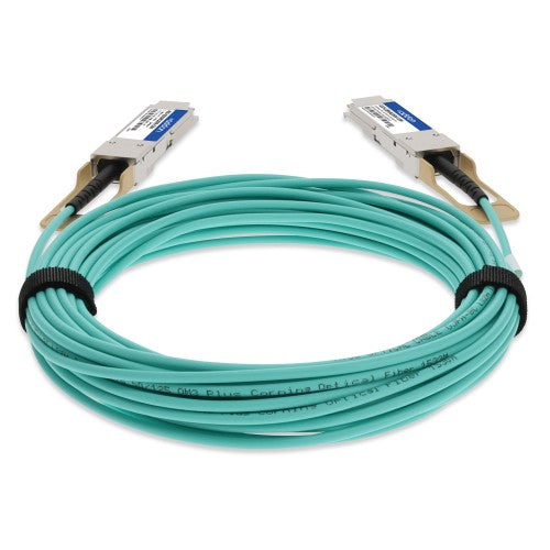 AddOn Networks QSFP-100GB-AOC1-5M-EX-AO InfiniBand/fibre optic cable 59.1" (1.5 m) QSFP28 AOC Turquoise