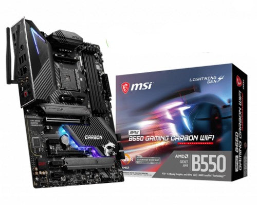 MSI MPG B550 Gaming Carbon WiFi AMD B550 Socket AM4 ATX