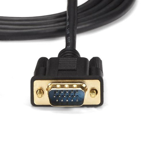 StarTech.com HD2VGAMM6 video cable adapter 74.8" (1.9 m) VGA (D-Sub) HDMI + Micro USB Black