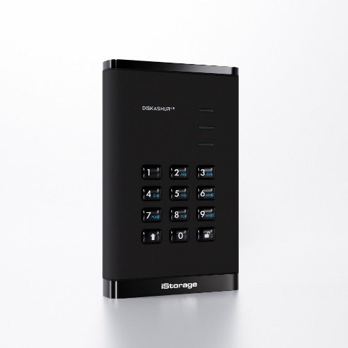iStorage diskAshur3 HDD external hard drive 5 TB 2.5" USB Type-C 3.2 Gen 1 (3.1 Gen 1) Black