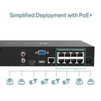 TP-Link VIGI NVR1008H-8MP network video recorder Black