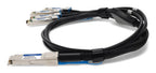 AddOn Networks ADD-Q28ALS28IN-P2M InfiniBand/fibre optic cable 78.7" (2 m) QSFP28 4x SFP28 DAC Black, Stainless steel