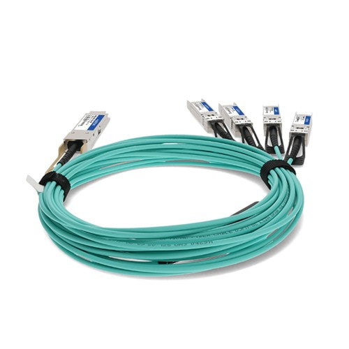 AddOn Networks MFA7A50-C010-AO InfiniBand/fibre optic cable 393.7" (10 m) QSFP28 4x SFP28 AOC Aqua color