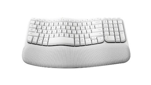 Logitech Wave Keys keyboard Universal RF Wireless + Bluetooth QWERTY English White