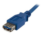 StarTech.com USB3SEXT1M USB cable USB 3.2 Gen 1 (3.1 Gen 1) 39.4" (1 m) USB A 5 Gbit/s Blue