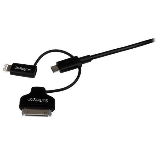 StarTech.com LTADUB1MB USB cable USB 2.0 39.4" (1 m) USB A Micro-USB B Black