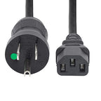 StarTech.com PXTMG10110 power cable Black 118.1" (3 m) NEMA 5-15P C13 coupler