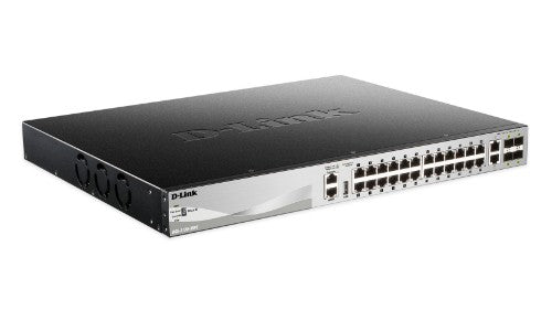 D-Link DGS-3130-30PS Managed L3 Gigabit Ethernet (10/100/1000) Power over Ethernet (PoE) Black, Gray