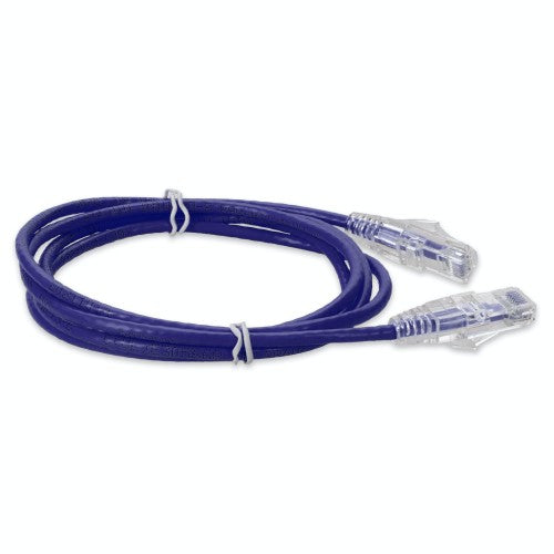 AddOn Networks ADD-1FSLCAT6A-PE networking cable Purple 11.8" (0.3 m) Cat6a U/UTP (UTP) Round