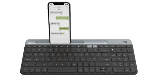 Logitech 920-011479 keyboard Universal RF Wireless + Bluetooth English Graphite
