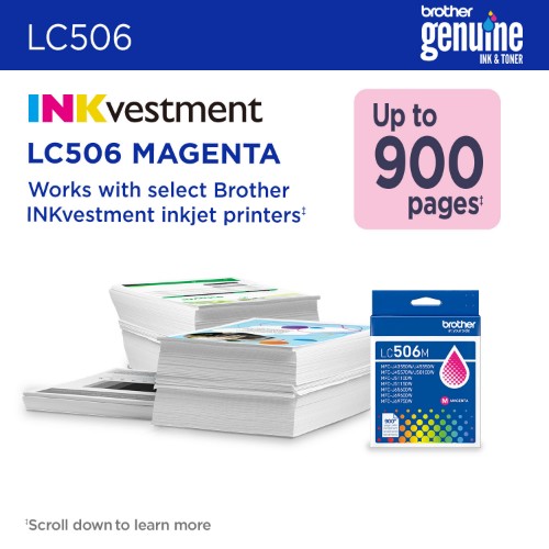 Brother LC506MS ink cartridge 1 pc(s) Original Standard Yield Magenta