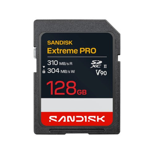 SanDisk Extreme PRO SD UHS-II V90 Card - 128GB SDXC
