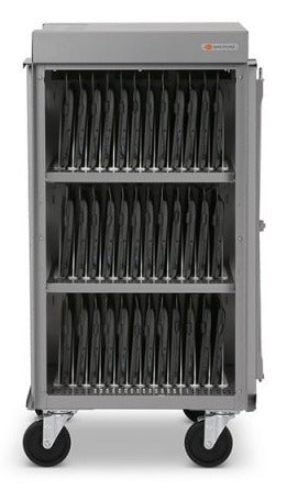 Bretford CUBE Cart Slim Portable device management cabinet Gray