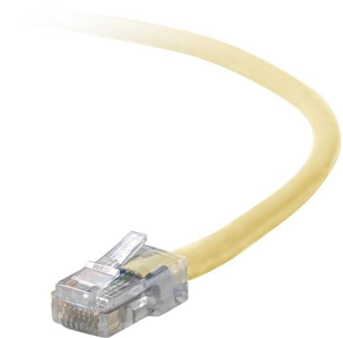 Belkin Cat5e, 25ft, 1 x RJ-45, 1 x RJ-45, Yellow networking cable 300" (7.62 m)
