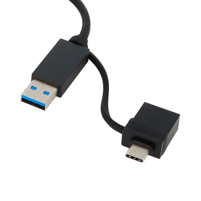 VisionTek 901506 video cable adapter 35.4" (0.9 m) HDMI Type A (Standard) USB Type-A + USB Type-C Black