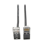 Tripp Lite Right-Angle Cat6 UTP Patch Cable (RJ45) - M/M, Gigabit, Snagless, Molded, Slim, Black, 0.61 m