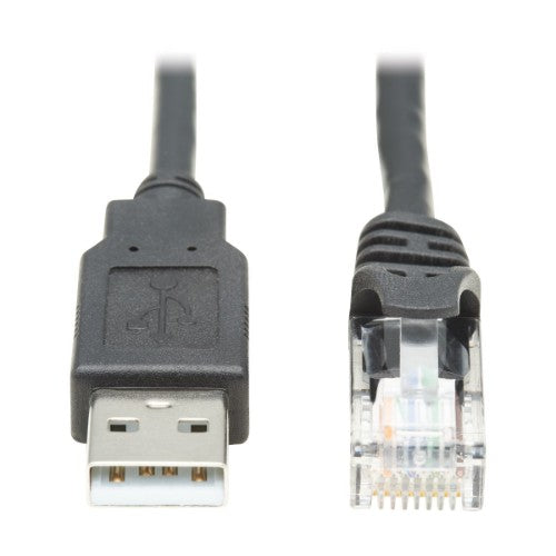 Tripp Lite U009-015-RJ45-X cable gender changer RJ-45 USB 2.0 Type-A Black