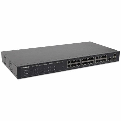 Intellinet 560559 network switch Managed Gigabit Ethernet (10/100/1000) Power over Ethernet (PoE) Black