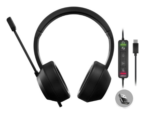 Adesso Xtream P7 Headset Wired Head-band Calls/Music USB Type-A Black
