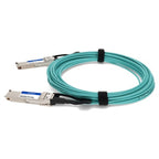 AddOn Networks QSFP-200GB-AOC10M-AO InfiniBand/fibre optic cable 393.7" (10 m) QSFP56 Green, Silver