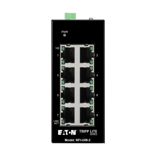 Tripp Lite NFI-U08-2 network switch Unmanaged Fast Ethernet (10/100) Black