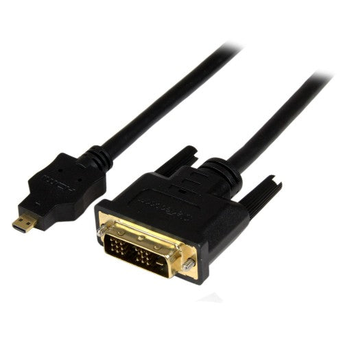 StarTech.com HDDDVIMM2M video cable adapter 78.7" (2 m) Micro-HDMI DVI-D Black