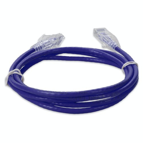 AddOn Networks ADD-1FSLCAT6A-PE networking cable Purple 11.8" (0.3 m) Cat6a U/UTP (UTP) Round