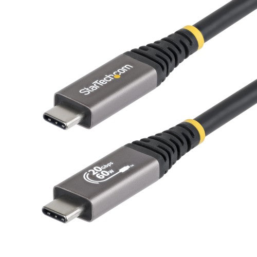 StarTech.com CC10FT20GUSB4CX USB cable USB4 Gen 3x2 118.1" (3 m) USB C 20 Gbit/s 60 W Black