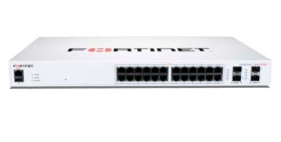Fortinet FS-124F-POE network switch Gigabit Ethernet (10/100/1000) Power over Ethernet (PoE) 1U White