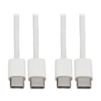 Eaton U040-B03-C-2 USB cable USB 2.0 39.4" (1 m) USB C 0.48 Gbit/s 60 W White