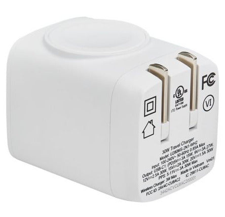 Eaton U280MS-2N1-WH2 mobile device charger Tablet, Watch, Mobile phone White AC Wireless charging Indoor