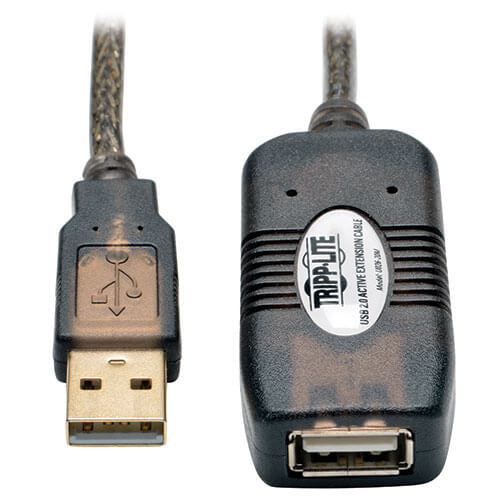 Tripp Lite U026-20M USB cable USB 2.0 787.4" (20 m) USB A 0.48 Gbit/s Gray