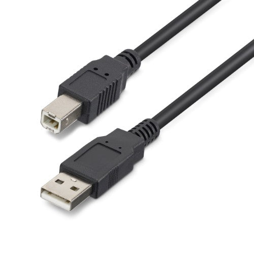 StarTech.com USB2HAB65AC USB cable USB 2.0 787.4" (20 m) USB A USB B 0.48 Gbit/s Black