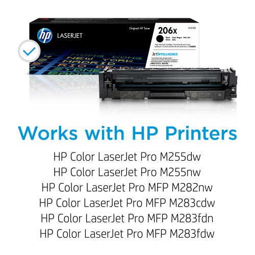 HP 206X High Yield Black Original LaserJet Toner Cartridge