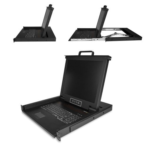 StarTech.com RKCONS1701 rack console 17" 1280 x 1024 pixels Steel 1U