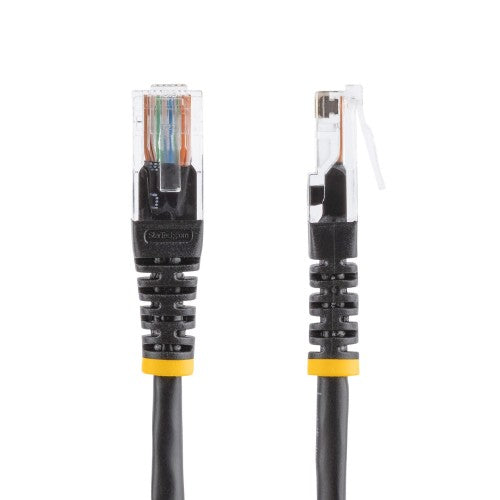 StarTech.com 25 ft Black Molded Category 5e (350 MHz) UTP Patch Cable networking cable 300" (7.62 m)