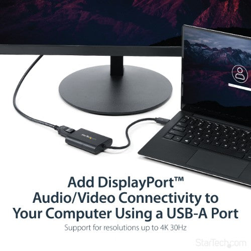 StarTech.com USB32DPES2 USB graphics adapter 3840 x 2160 pixels Black