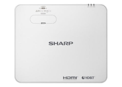 Sharp WUXGA LCD, 7000 Lumen, Entry Installation Laser Projector - Filter-Free, Whisper Quiet, Manual H&V Lens Shift, HDBaseT, Dual HDMI, 20.7 lbs., 5 Year Standard throw projector 7000 ANSI lumens 3LCD WUXGA (1920x1200) White