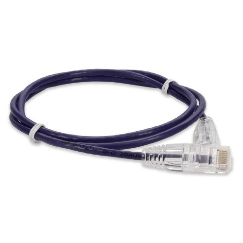 AddOn Networks ADD-7FSLCAT6A-PE networking cable Purple 83.9" (2.13 m) Cat6a U/UTP (UTP)