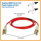 Tripp Lite N320-01M-RD InfiniBand/fibre optic cable 39.4" (1 m) 2x LC OFNR Gray, Red