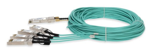 AddOn Networks QSFP28-4SFP28-AOC20M-DE-AO InfiniBand/fibre optic cable 787.4" (20 m) 4x SFP28 AOC Aqua color, Stainless steel