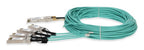 AddOn Networks QSFP28-4SFP28-AOC20M-DE-AO InfiniBand/fibre optic cable 787.4" (20 m) 4x SFP28 AOC Aqua color, Stainless steel